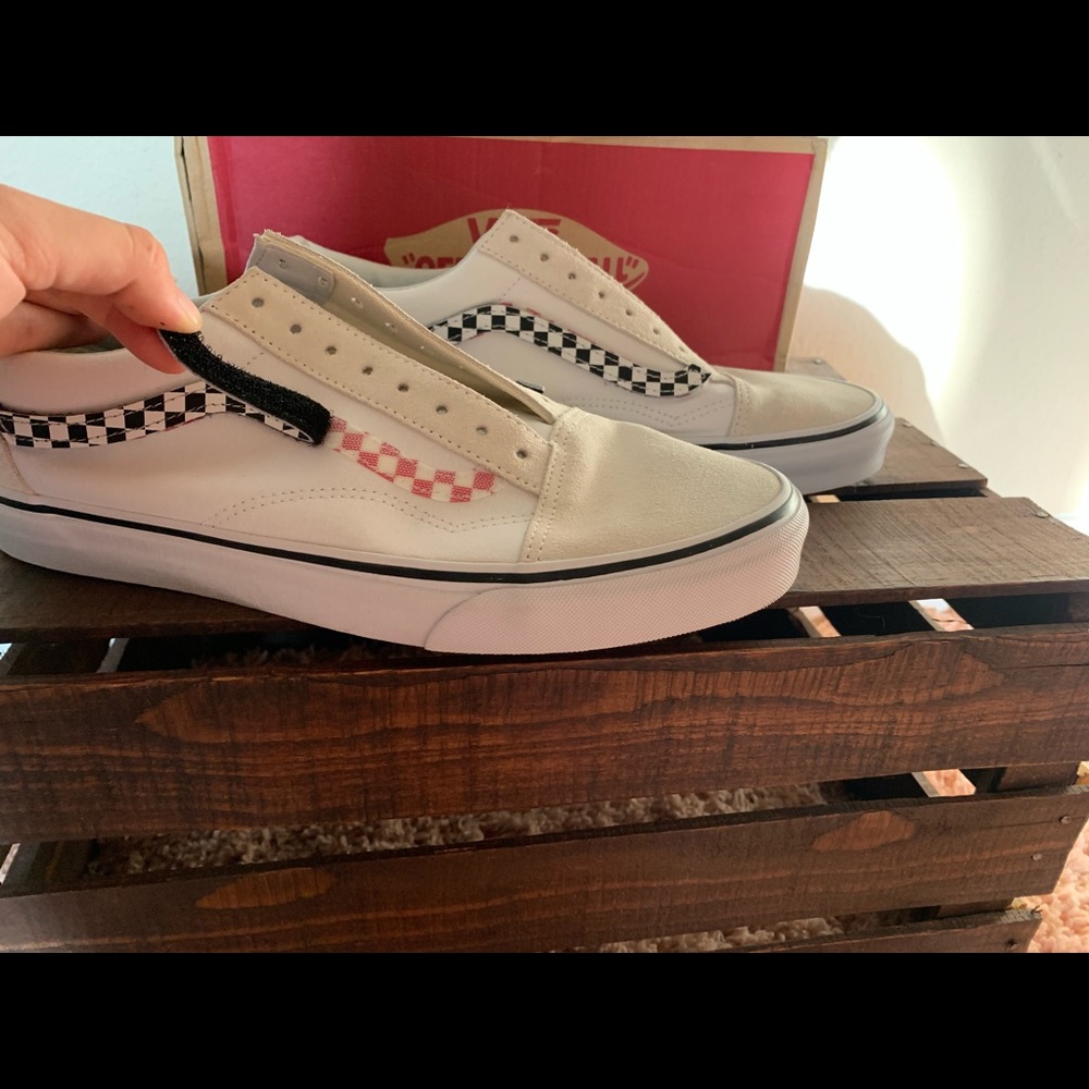 Like new checkered vans on hold